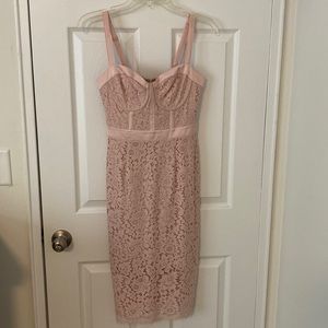 Express pink cocktail dress